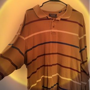 VINTAGE 80s ROUNDTREE & YORKE COLLARED SHIRT // Size XL